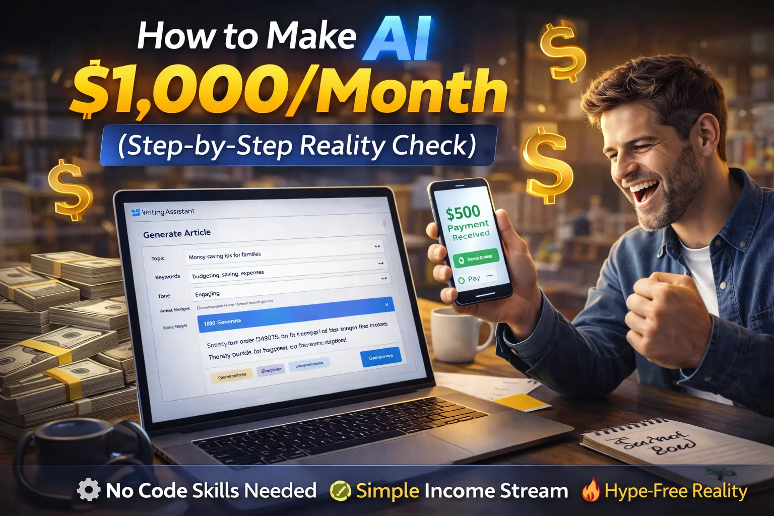 make $1000/month using AI
