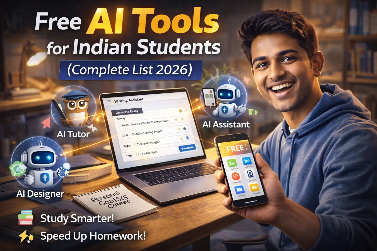 free AI tools for Indian students