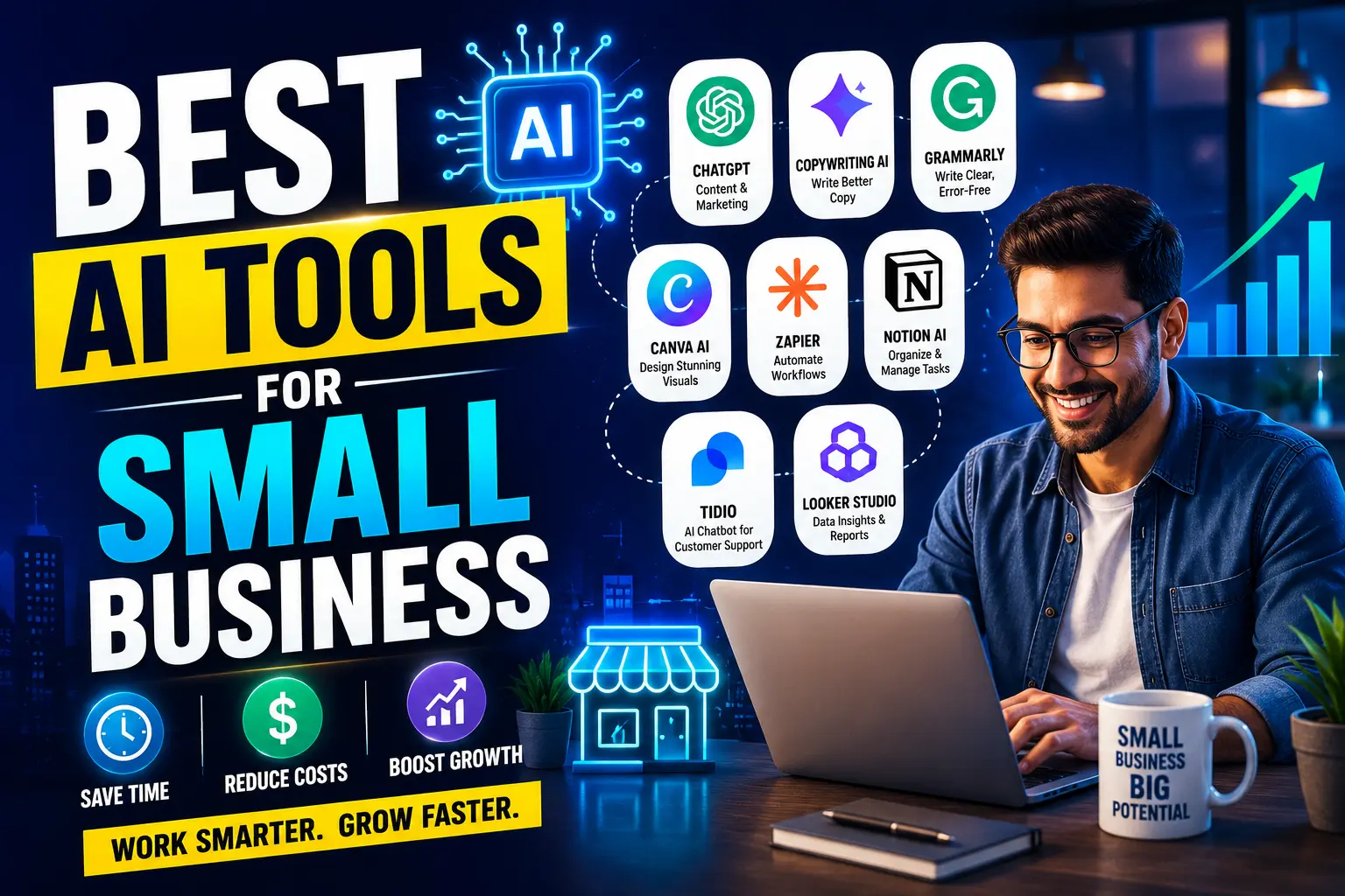 best AI tools for small business