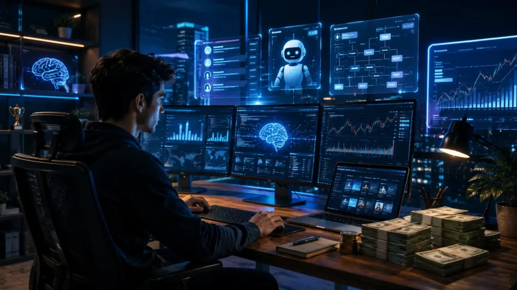 make money using AI