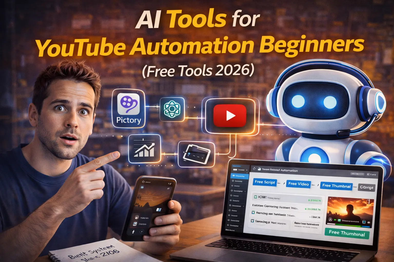 AI tools for YouTube automation